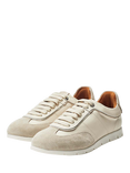 Moda in Pelle Avrel Leather Lace Up Trainers, Off White