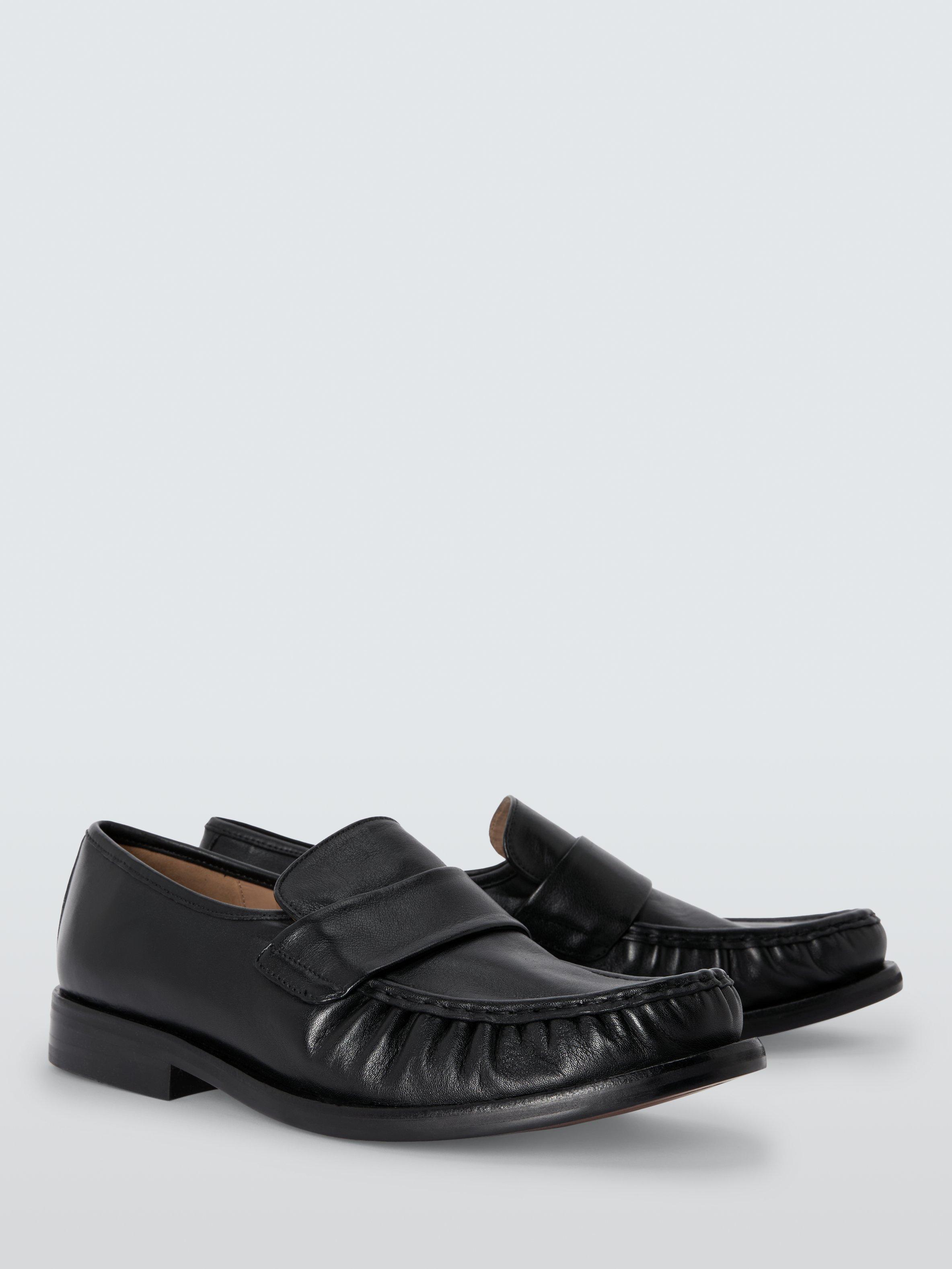 Product image 2 of 4, which shows John Lewis Everly Leather Loafers, Black, 8