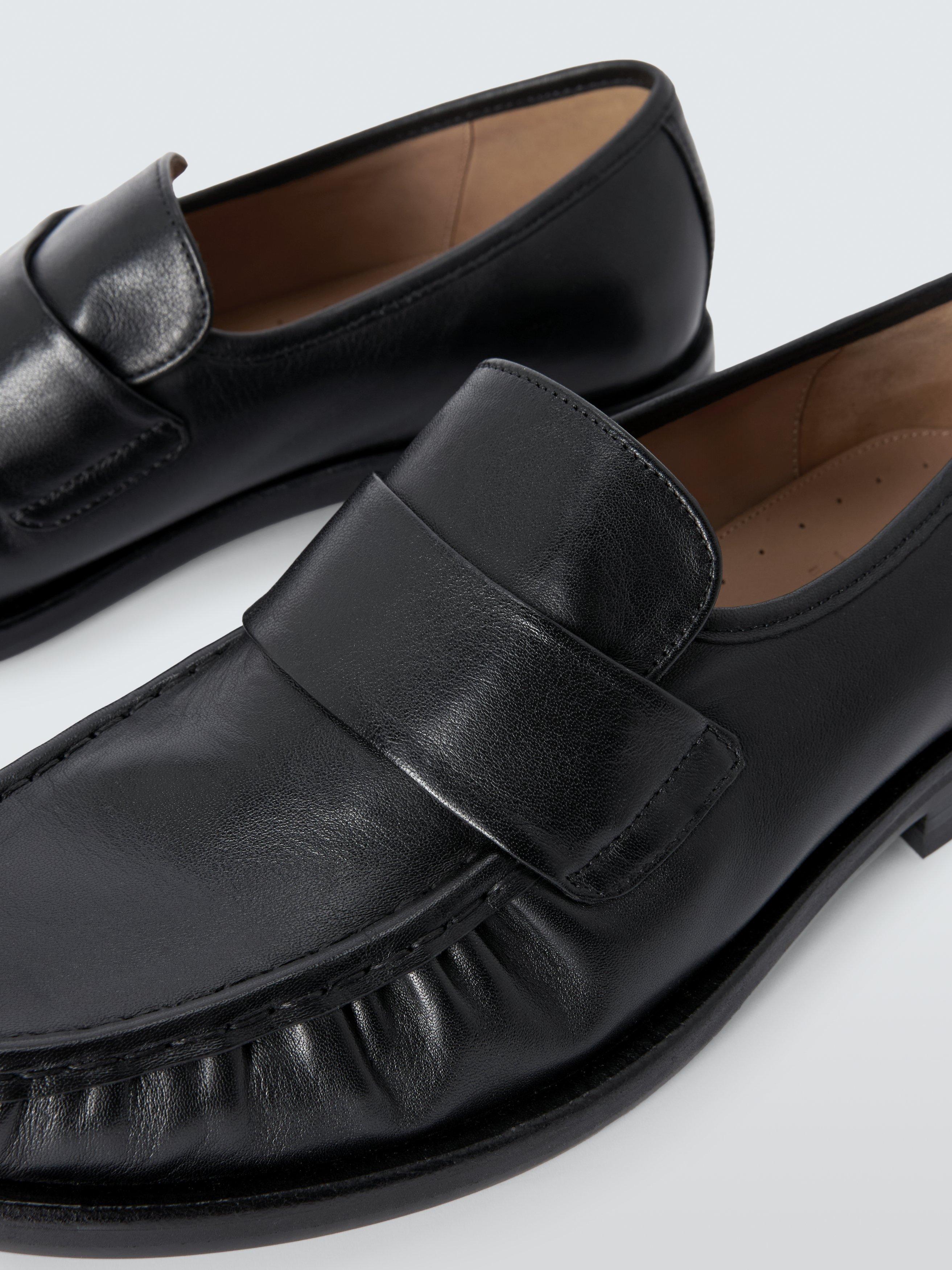 Product image 3 of 4, which shows John Lewis Everly Leather Loafers, Black, 8