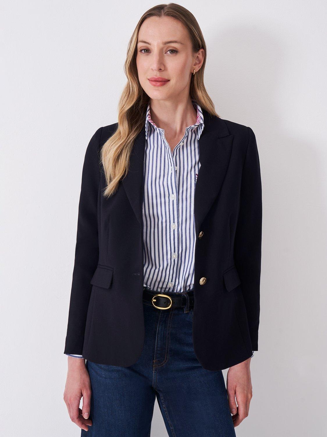 Product image 1 of 5, which shows Crew Clothing The Crew Blazer, Navy Blue, 6
