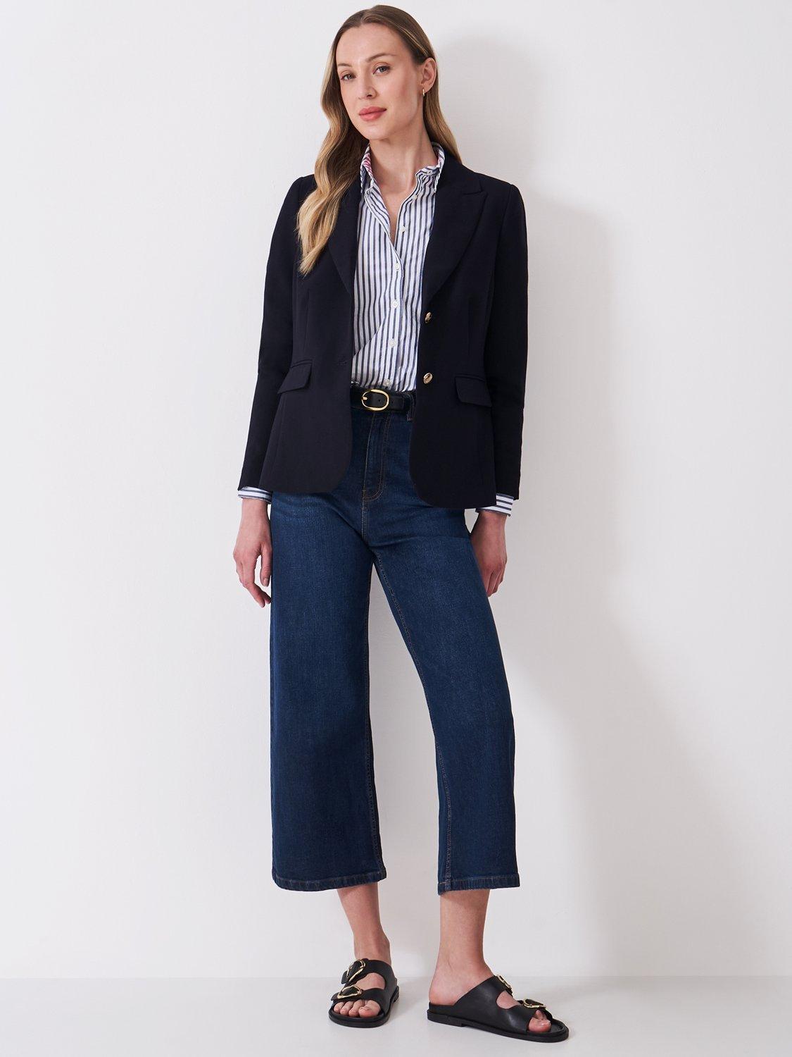 Product image 2 of 5, which shows Crew Clothing The Crew Blazer, Navy Blue, 6