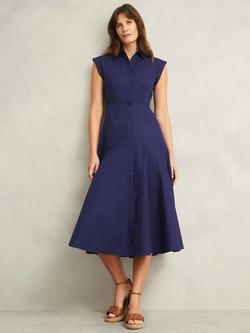 Hobbs Petite Lilah Sleeveless Dress, Rich Navy Blue, Rich Navy Blue