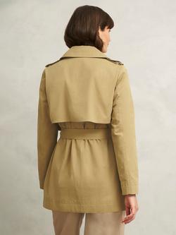 Hobbs Norma Double Breasted Trench Coat, Fawn Beige - view 2, Fawn Beige