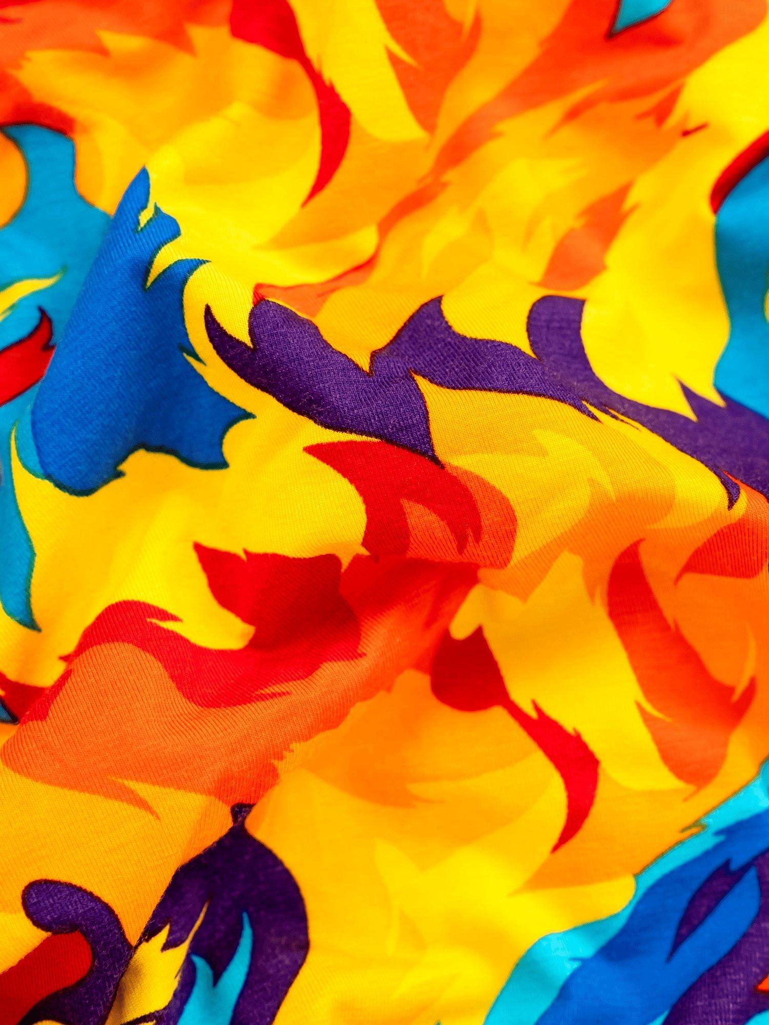 Product image 4 of 4, which shows OddBalls Great Balls of Fire Bamboo Boxer Shorts, Multi, XXS