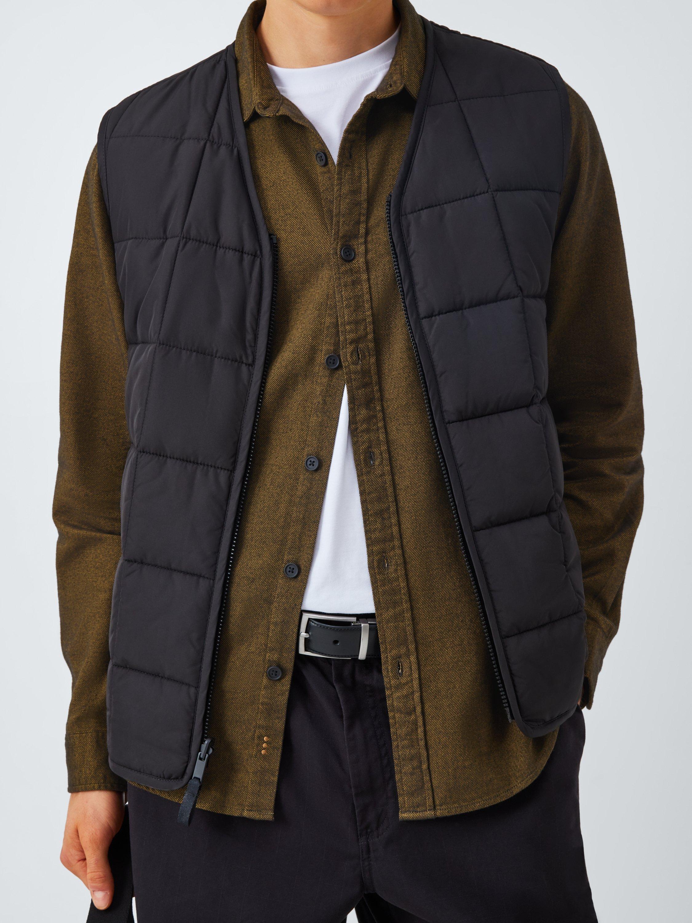 Product image 6 of 6, which shows Kin Contrast Twill Long Sleeve Shirt, Breen, M