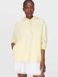 Sweaty Betty Revive Longline Organic Cotton Rich Hoodie, Buttercream Yellow