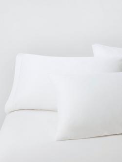 John Lewis 600 Thread Count Supima Cotton Sateen Duvet Cover Set - view 2, White