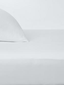 John Lewis 600 Thread Count Supima Cotton Sateen Fitted Sheet, White