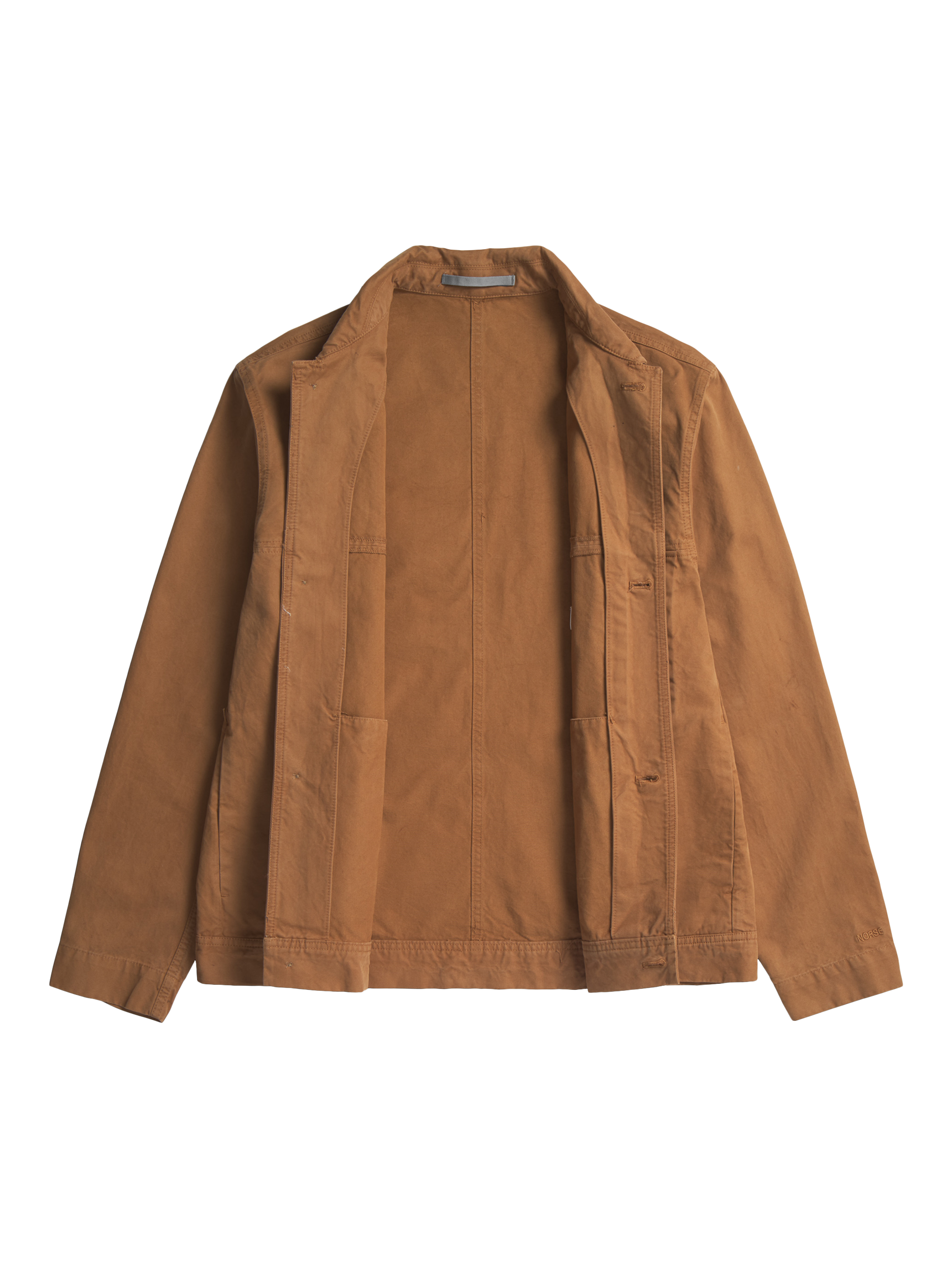 Product image 2 of 3, which shows Norse Projects Marcus Canvas Overshirt, Duck, S