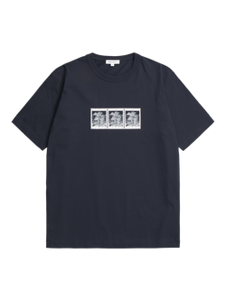 Norse Projects Holger Cotton Regular Fit Postage Stamp T-Shirt, Dark Navy, Dark Navy