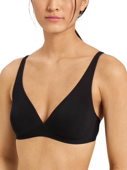Hanro Cotton Sensation Soft Cup Bra, Black