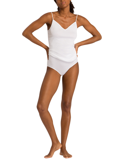 Hanro Cotton Seamless Cami Top, White