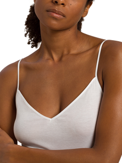 Hanro Cotton Seamless Cami Top - view 2, White