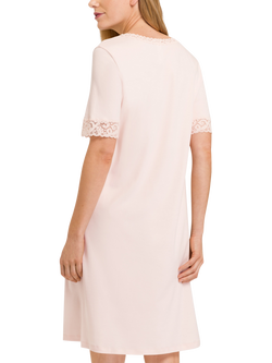 Hanro Moments Nightdress - view 2, Crystal Pink