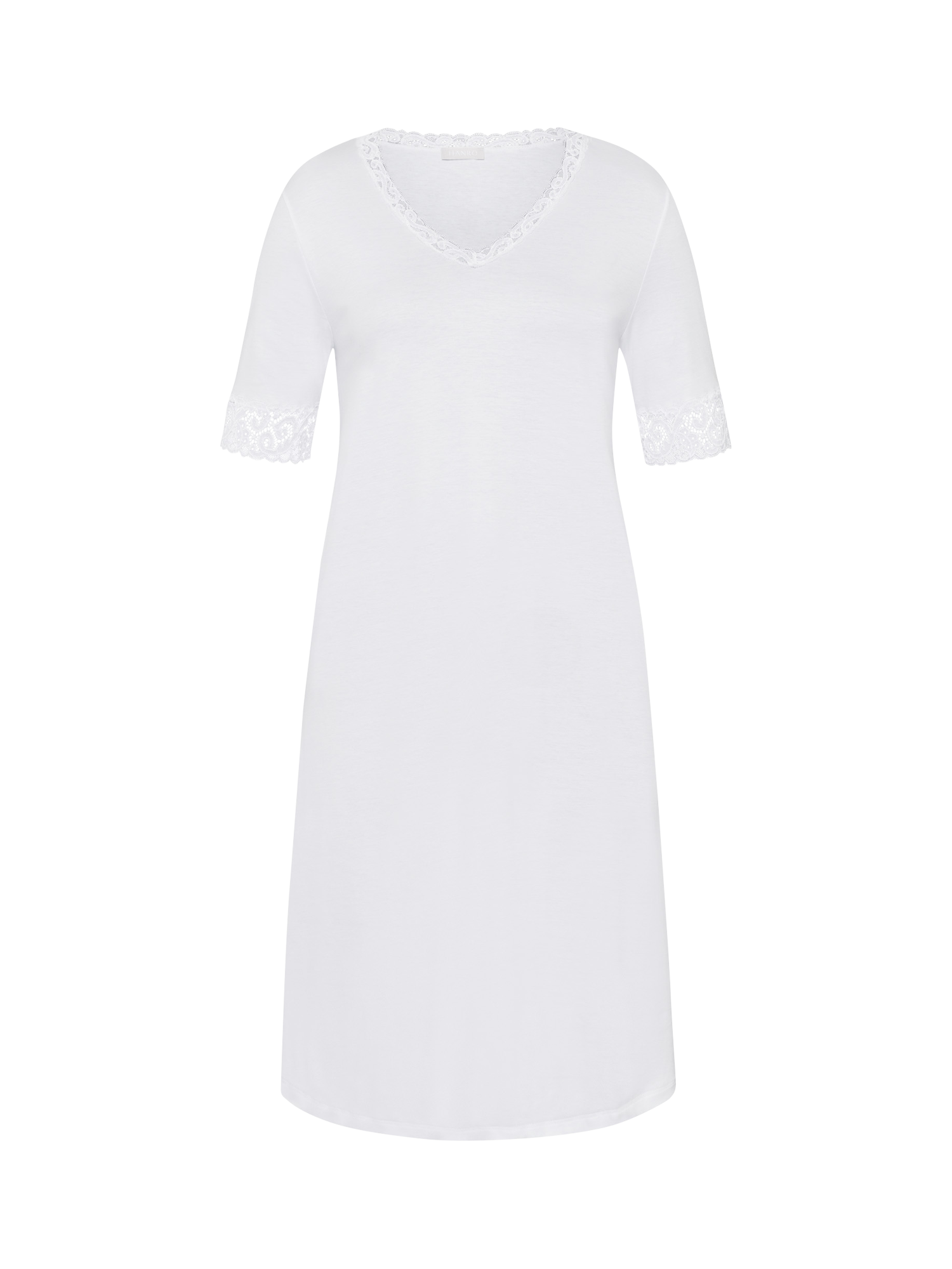 Product image 4 of 6, which shows Hanro Moments Nightdress, White, XS