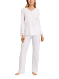 Hanro Moments Long Pyjama Set, White