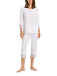 Hanro Moments Cropped Pyjamas, White
