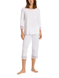 Hanro Moments Cropped Pyjamas, White