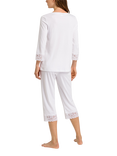 Hanro Moments Cropped Pyjamas, White