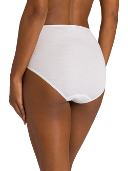 Hanro Cotton Seamless Maxi Briefs - view 2, White