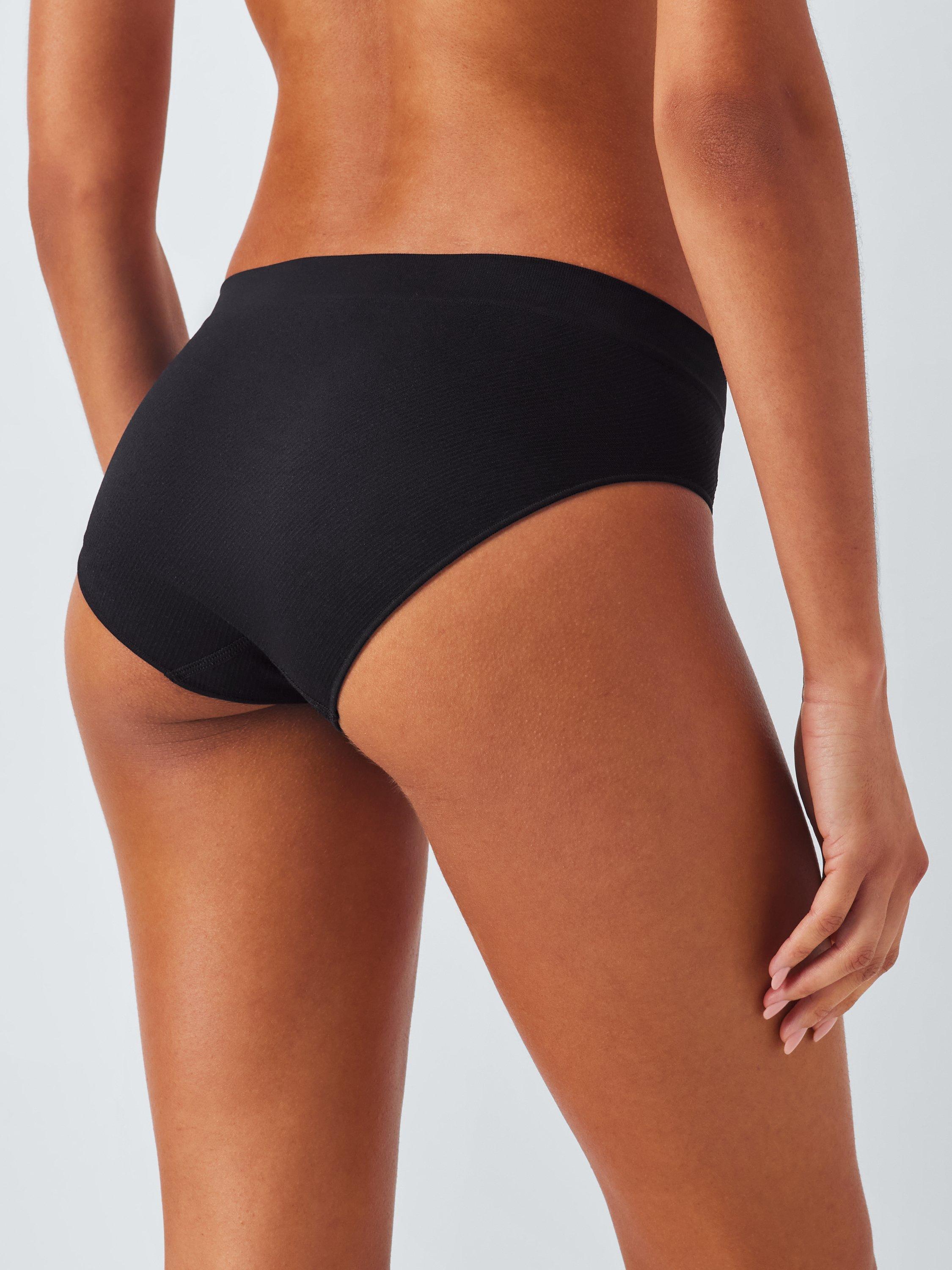 Product image 3 of 6, which shows John Lewis Seamfree Bikini Knickers, Pack of 3, Blues, 8