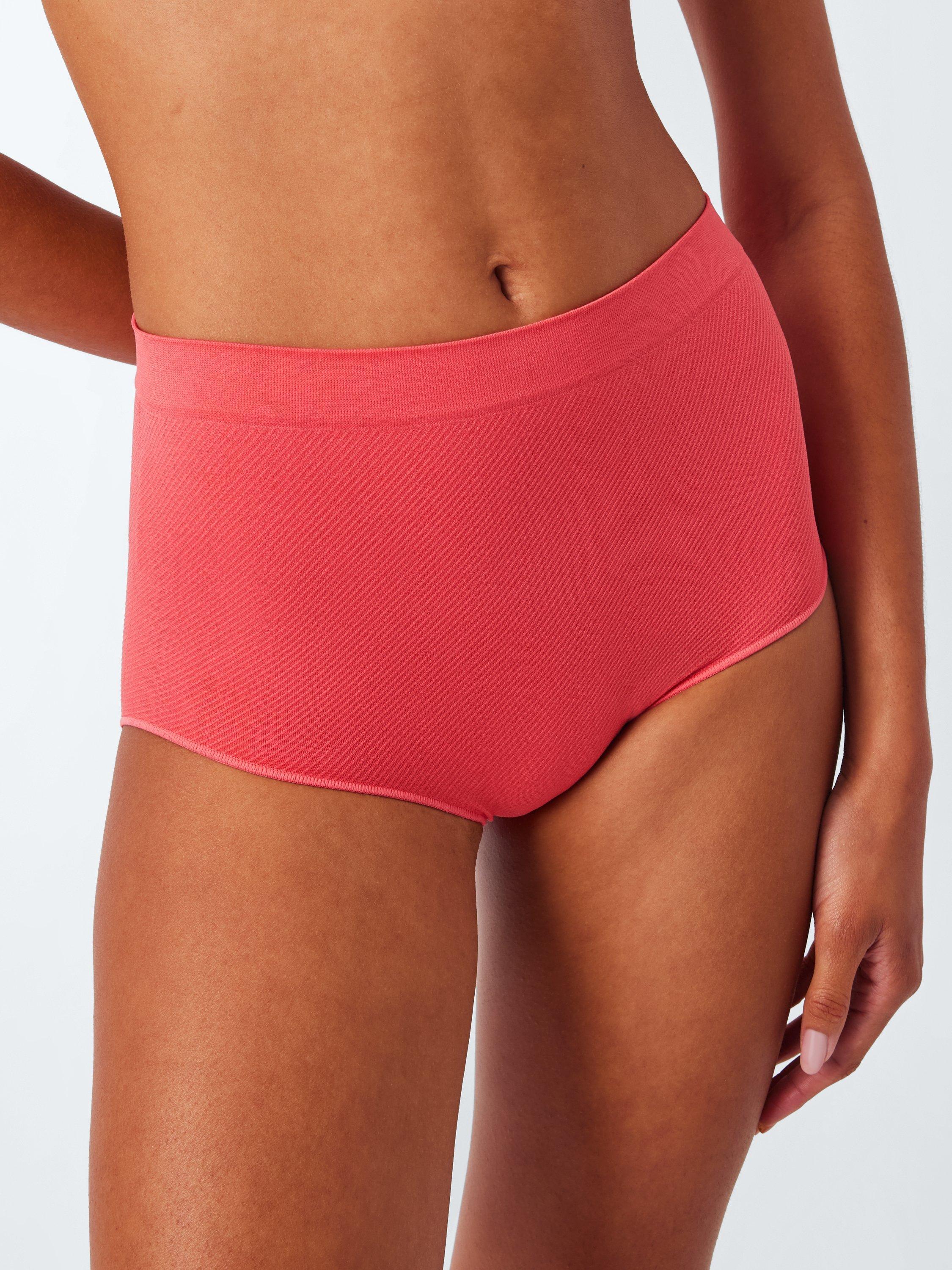 Product image 4 of 6, which shows John Lewis Seamfree Full Briefs, Pack of 3, Pinks, 8