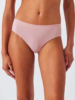 John Lewis Seamfree Bikini Knickers, Pack of 3 - view 2, Pinks
