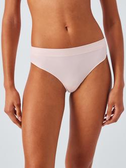 John Lewis Seamfree Thong, Pack of 3 - view 2, Pinks