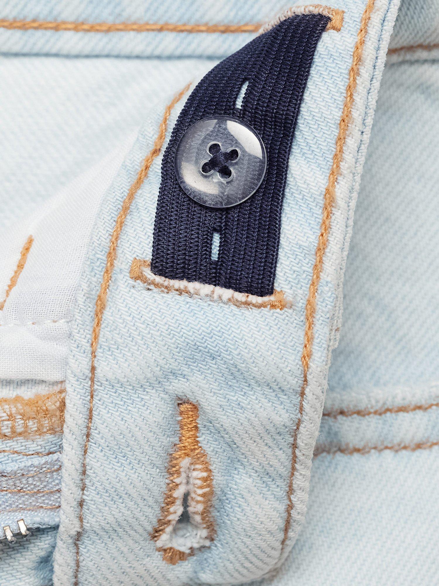 Product image 5 of 6, which shows Calvin Klein Kids' Dad Jeans, Sky Blue, 7 years