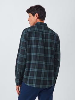 John Lewis Black Watch Tartan Cotton Shirt, Teal - view 2, Teal
