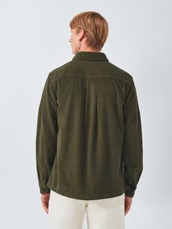 John Lewis Corduroy Overshirt - view 2, Ivy Green