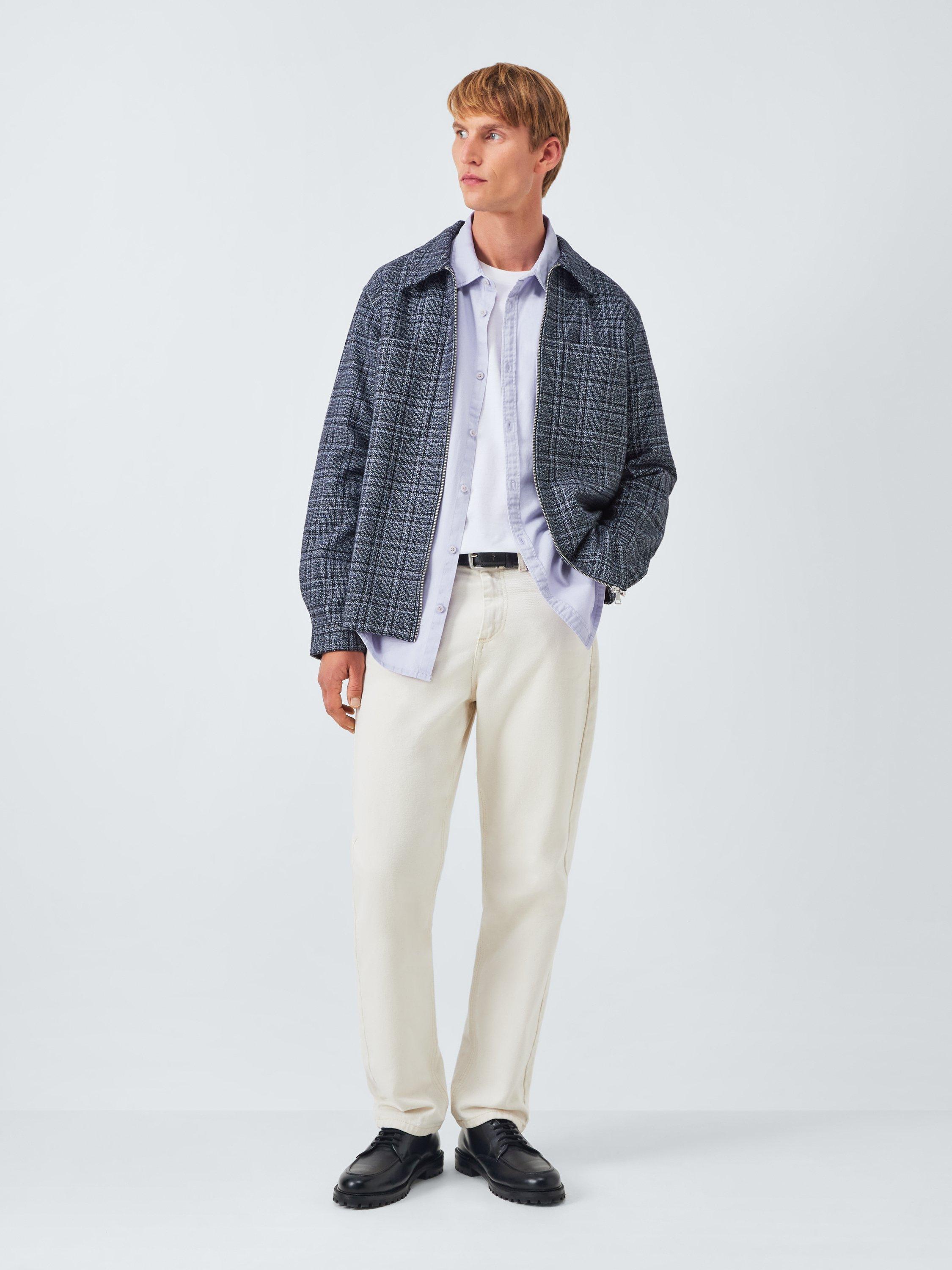 Product image 3 of 5, which shows John Lewis Regular Fit Washed Cotton Shirt, Lilac, M