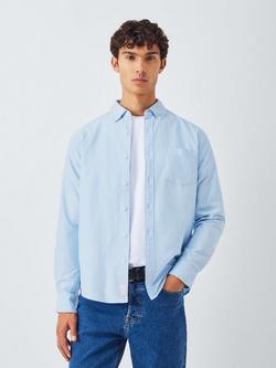 John Lewis Slim Fit Cotton Oxford Shirt, Blue