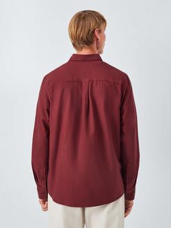 John Lewis Slim Fit Cotton Oxford Shirt - view 2, Madder Brown
