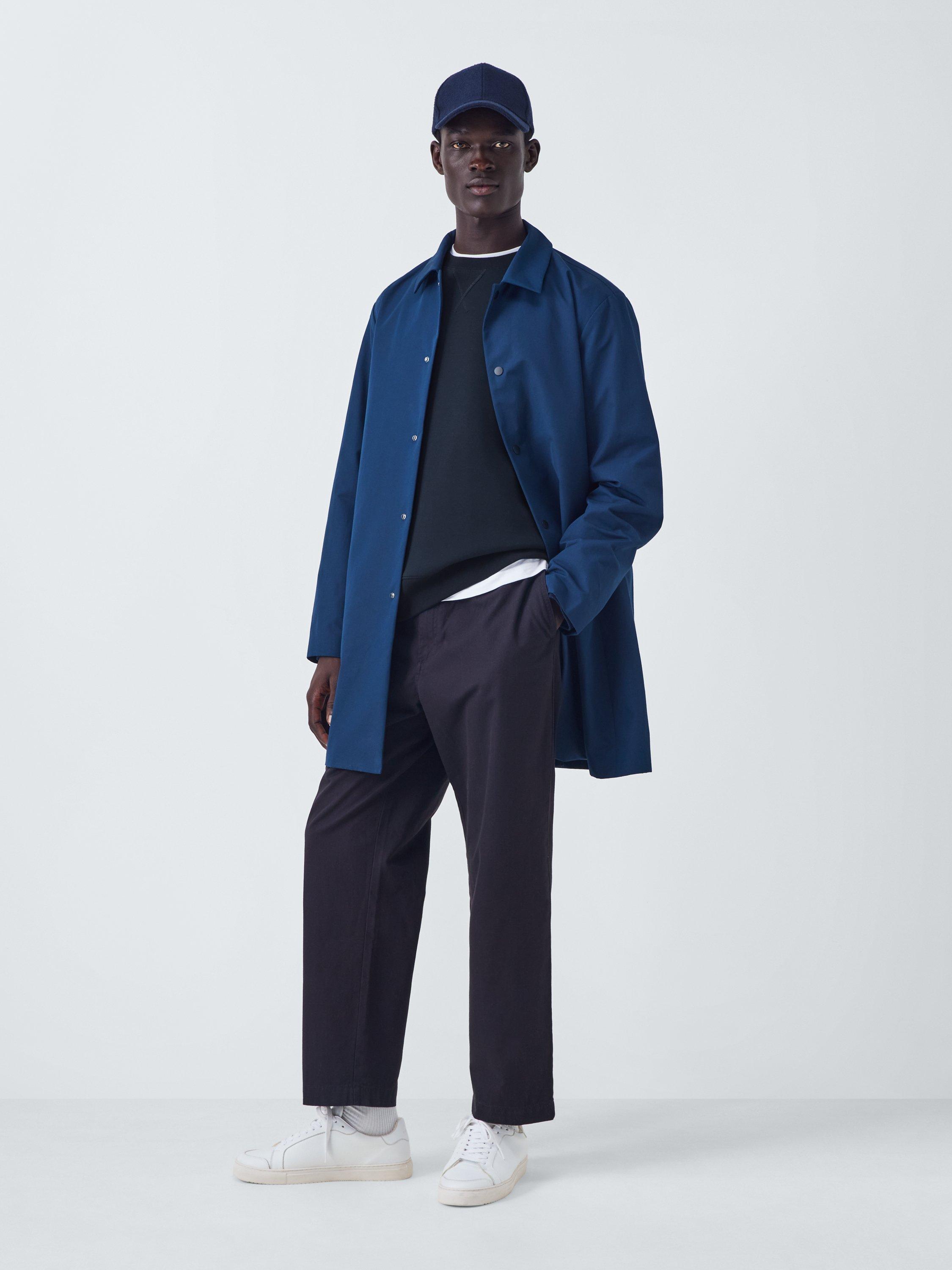 Product image 4 of 6, which shows Kin Scuba Crew Neck Cotton Blend Jumper, Dark Sapphire, S