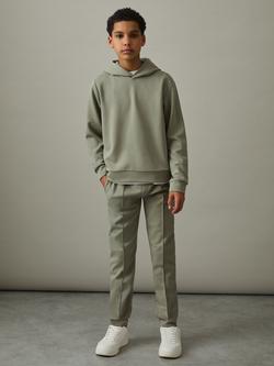 Reiss Kids' Fabien Hoodie, Soft Sage Green