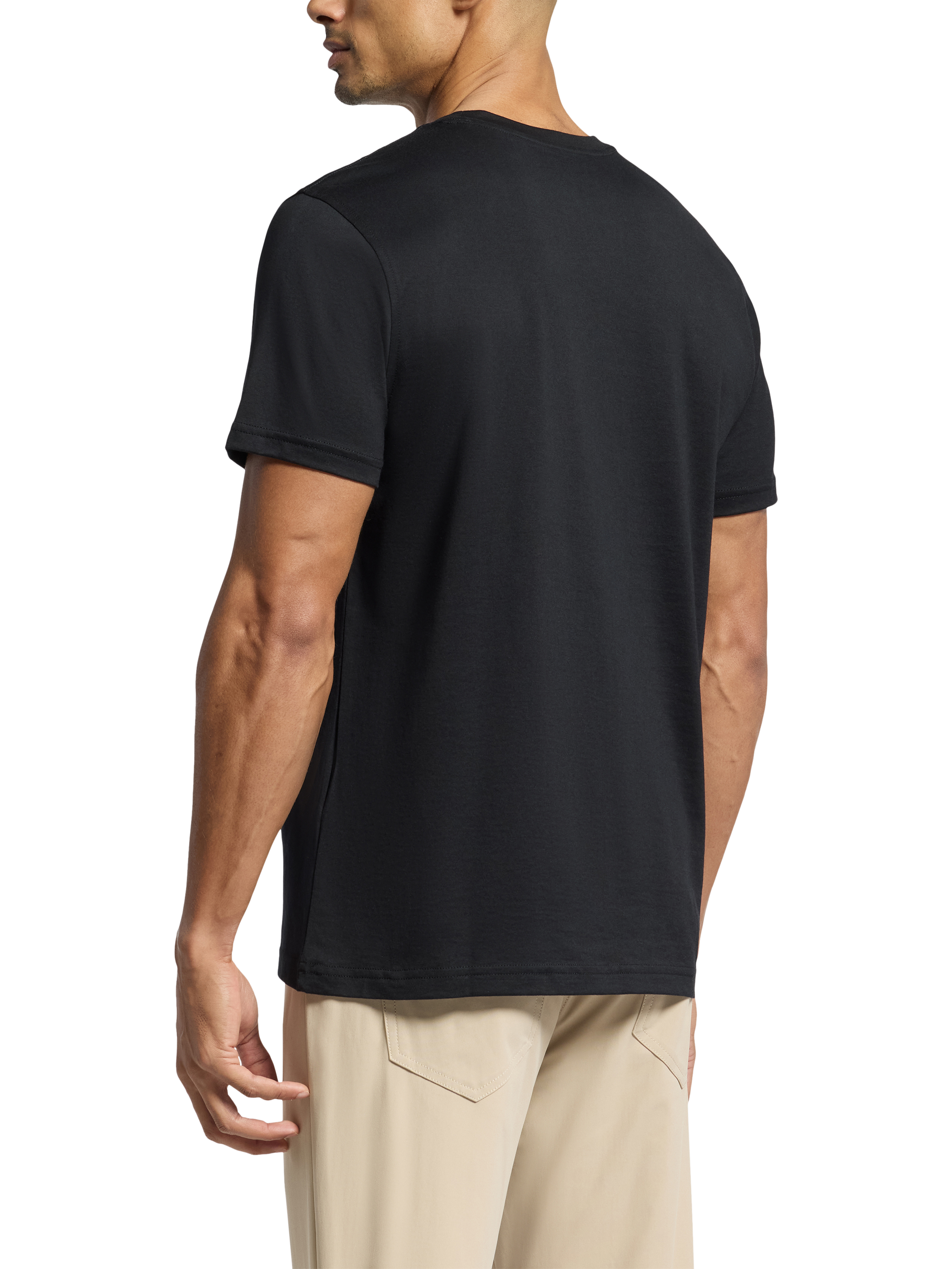 Product image 4 of 6, which shows Psycho Bunny Cotton Regular Fit Short Sleeve Embroidered T-Shirt, Blk - Black, M