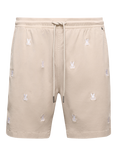 Psycho Bunny Willis Stretch Tencel Shorts, Stone