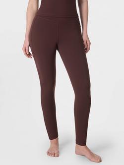 Sweaty Betty Ultimate Studio Sports Leggings, Black, Sable Brown