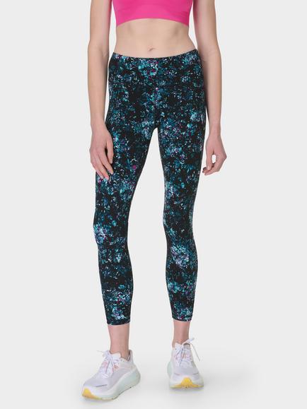 Sweaty Betty Power 7/8 Workout Leggings, Black Peony