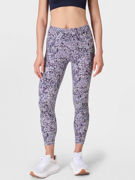 Sweaty Betty Power 7/8 Workout Leggings, Purple Meadow Print