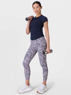 Sweaty Betty Power 7/8 Workout Leggings - view 2, Purple Meadow Print