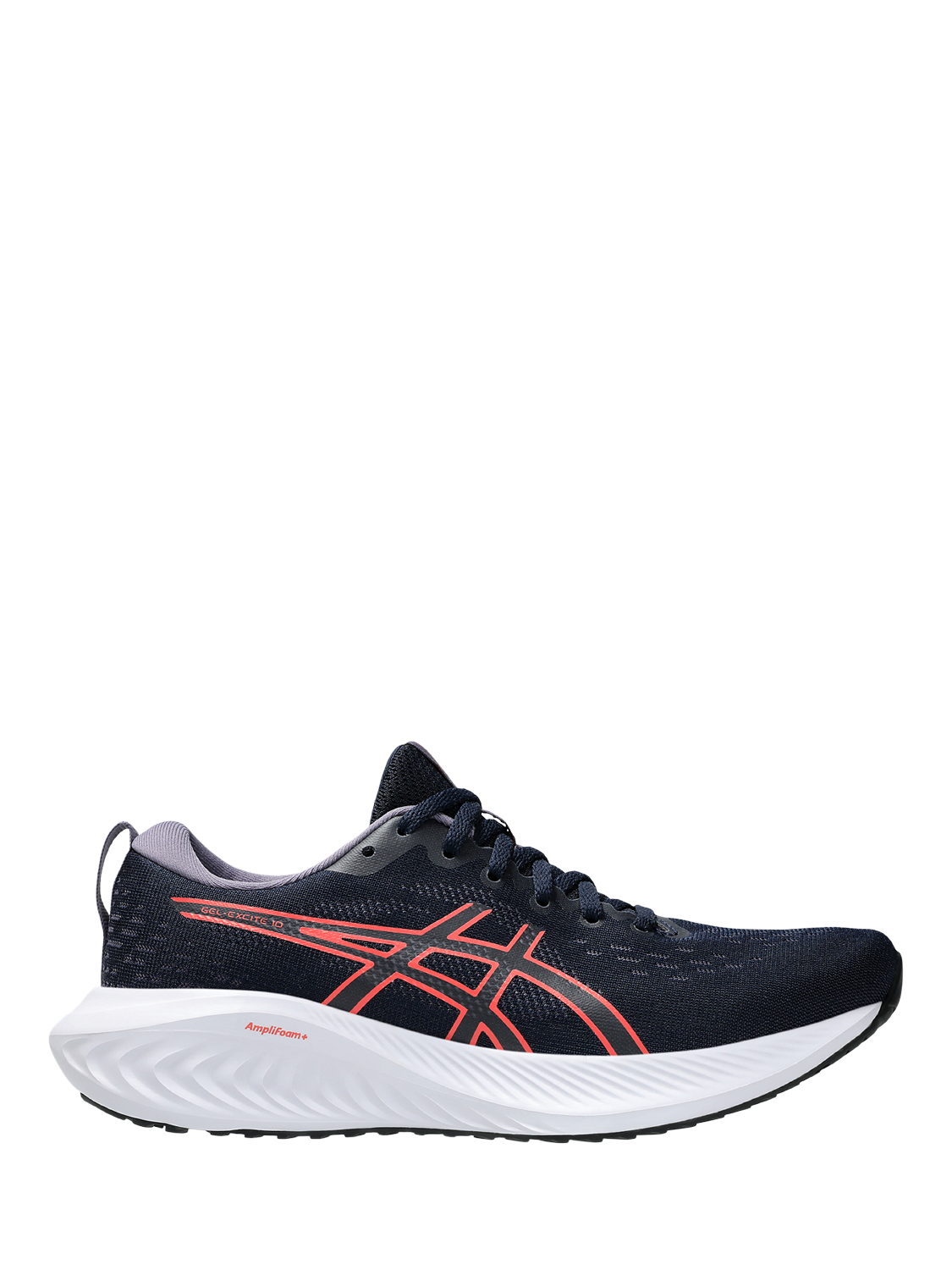 Product image 1 of 6, which shows ASICS Women's GEL-EXCITE 10 Running Shoes, Midnight/Coral, 4