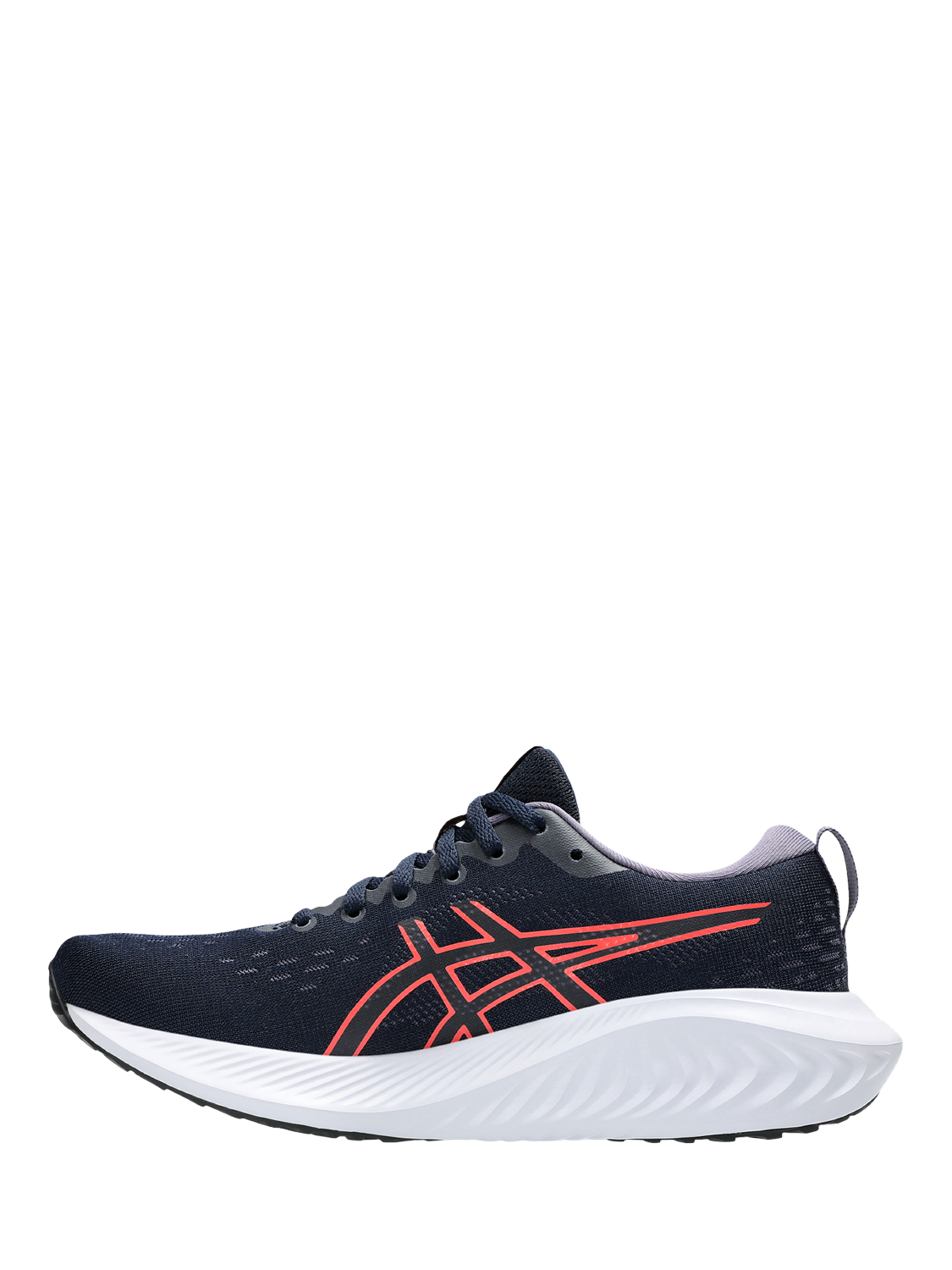 Product image 2 of 6, which shows ASICS Women's GEL-EXCITE 10 Running Shoes, Midnight/Coral, 4