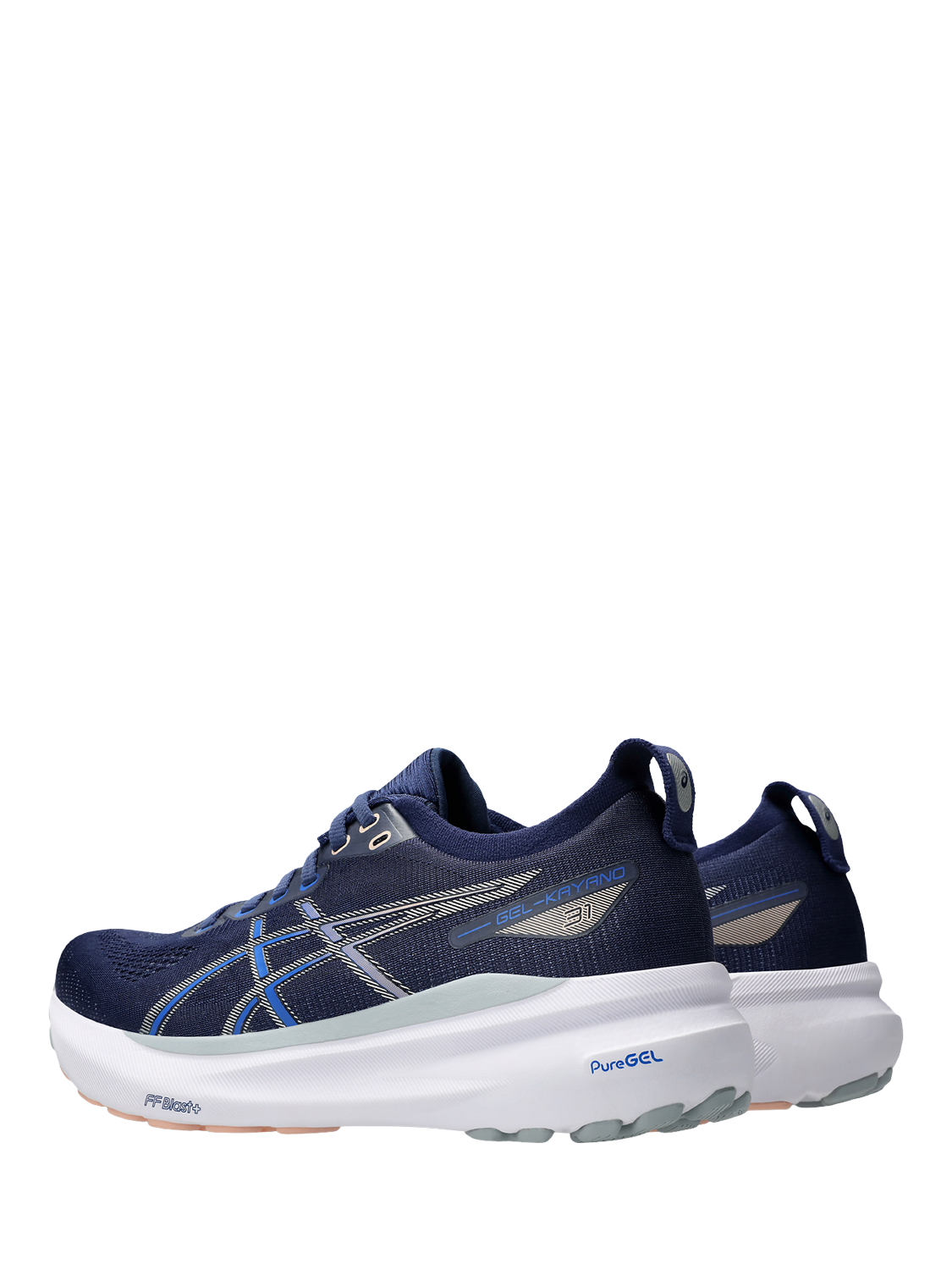 Product image 5 of 6, which shows ASICS Women's GEL-KAYANO 31 Running Shoes, Indigo/ Silver, 4