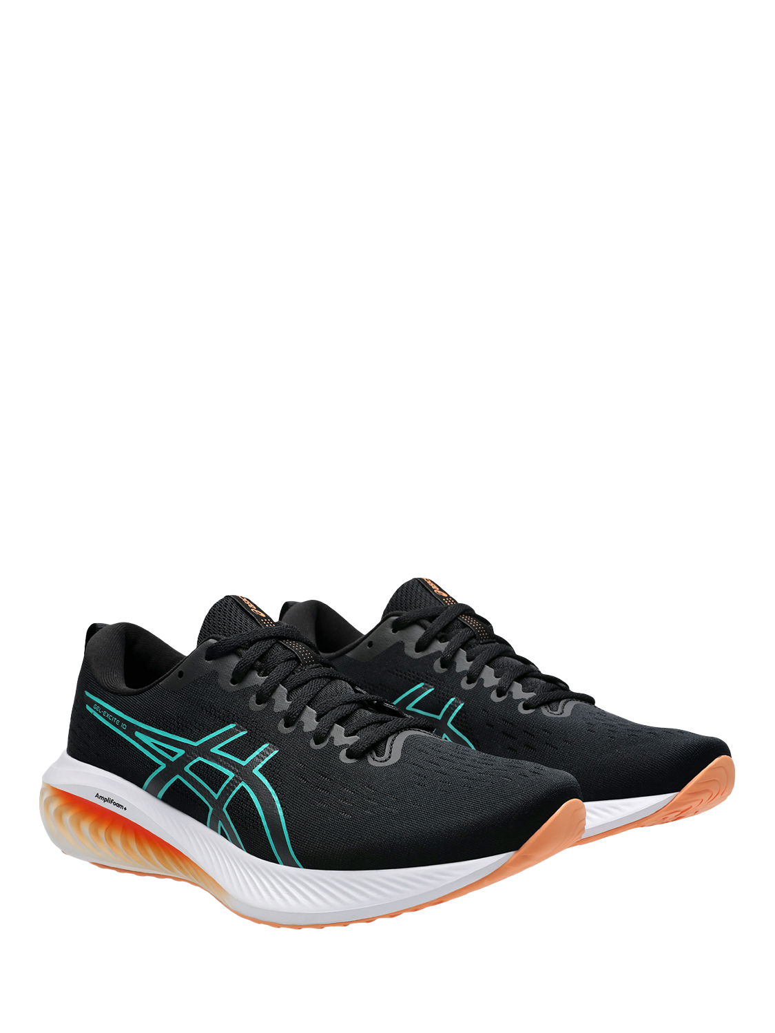 Product image 3 of 6, which shows ASICS Men's GEL-EXCITE 10 Running Shoes, Black/Wave Teal, 12