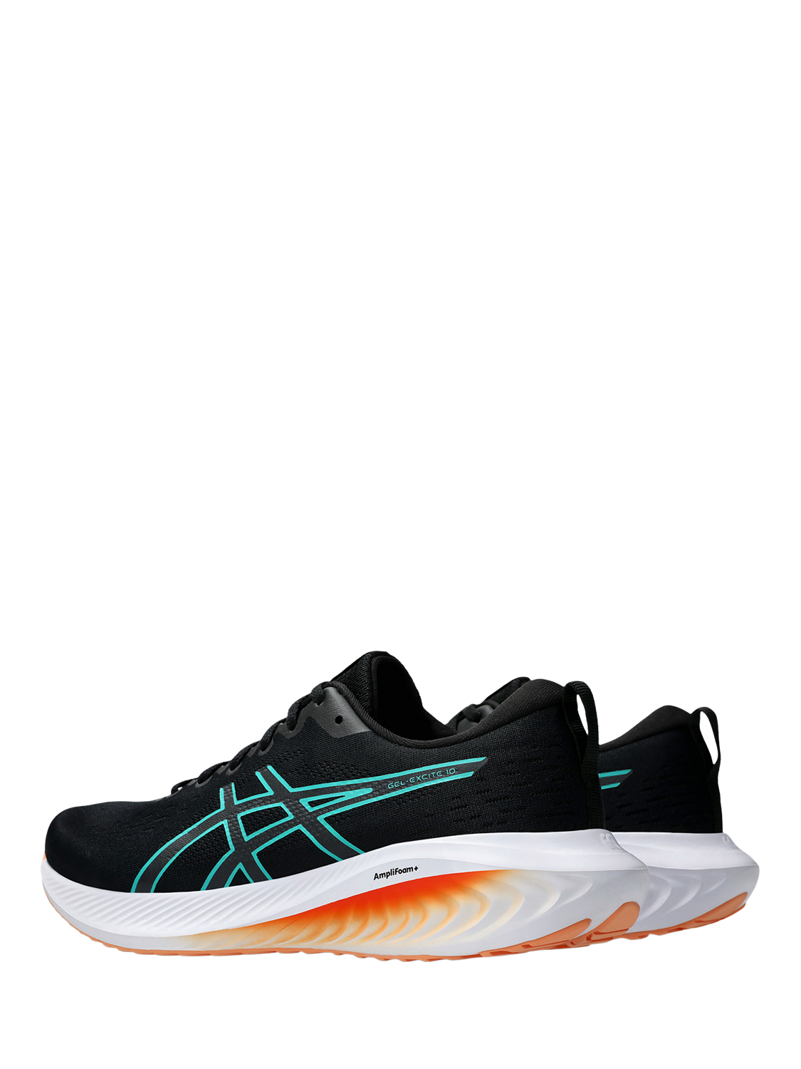 Product image 6 of 6, which shows ASICS Men's GEL-EXCITE 10 Running Shoes, Black/Wave Teal, 12