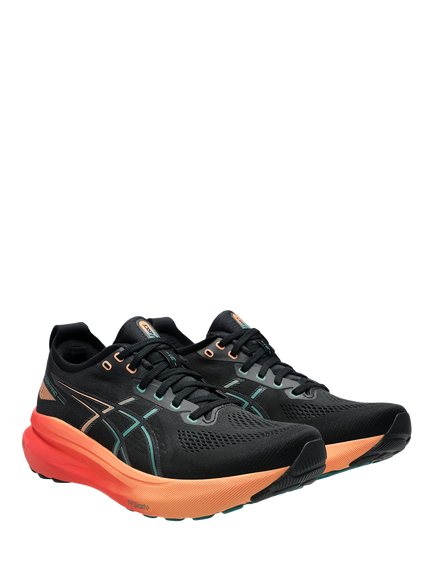 ASICS Men's GEL-KAYANO 31 Running Shoes, Black/Rainy Lake - view 2, Black/Rainy Lake