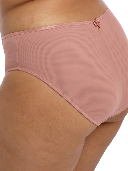 Elomi Teagan High Leg Knickers, Rose - view 2, Rose