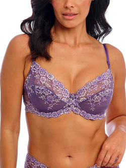 Wacoal Embrace Lace Underwired Bra, Grape Compote Multi, Grape Compote Multi